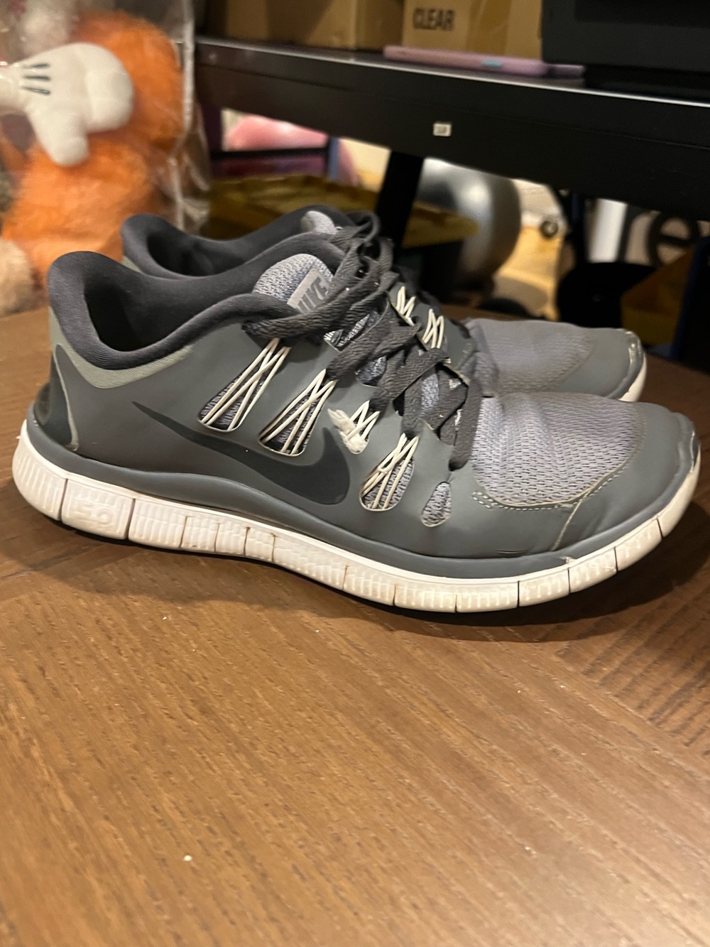 Nike Free 5.0 Running Shoes Gray Black Women’s Size 8.5